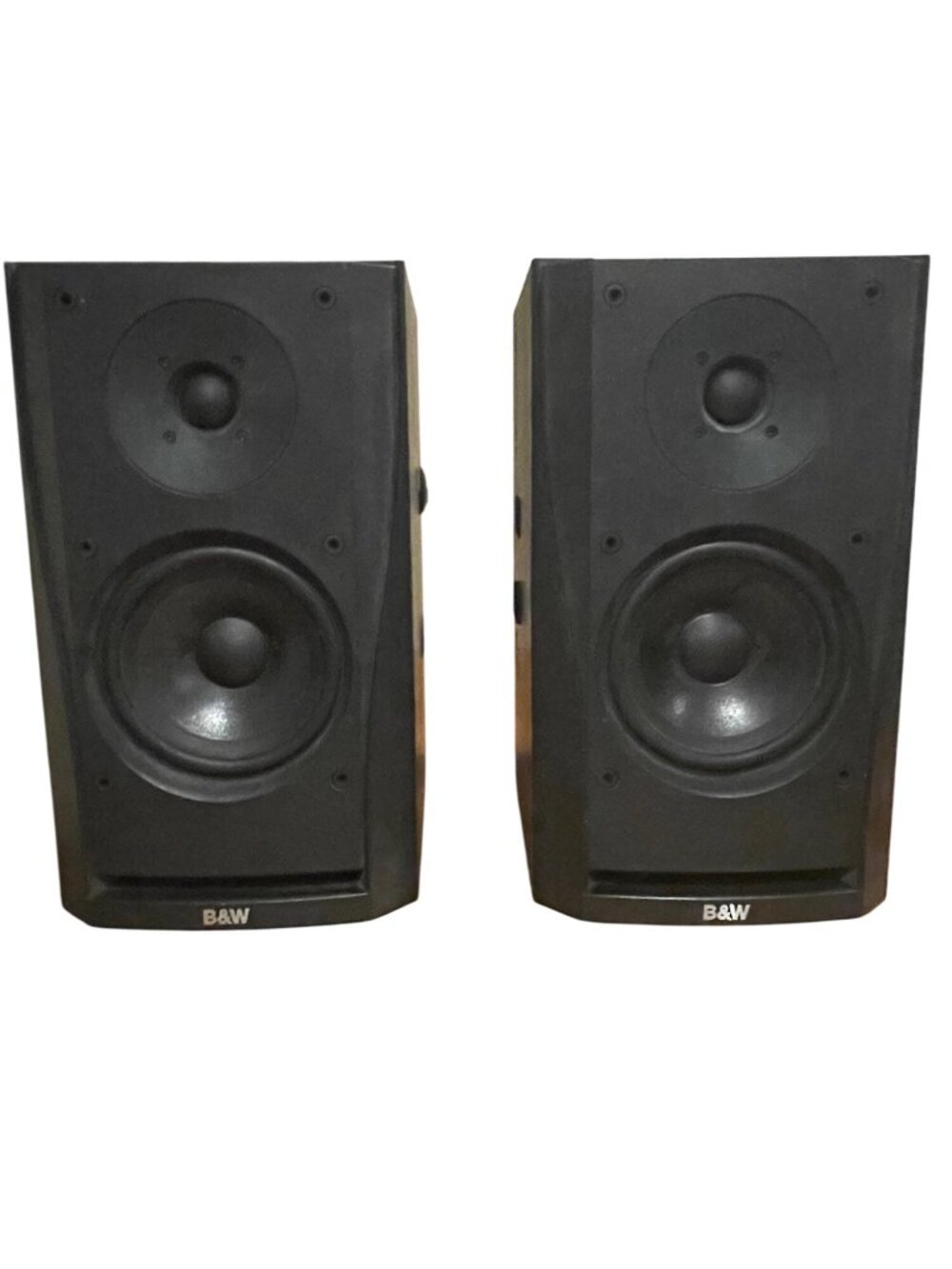 B&W DM302 Bookshelf Speakers Monitors Pair Black High-Quality Audio System - Picture 1 of 5
